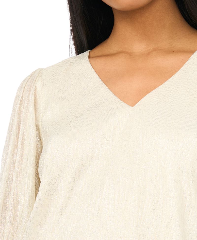 Women's V-Neck Knit Blouse