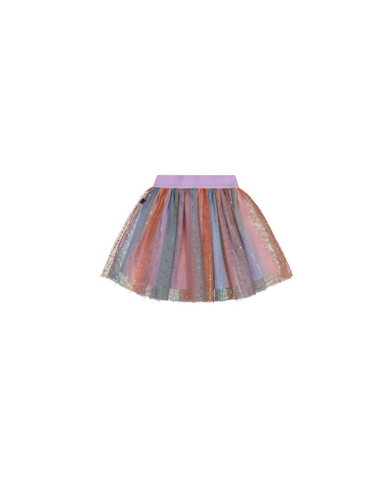 Little and Big Girl ( size 6 to 12 )Skirt Multicolor Gradient