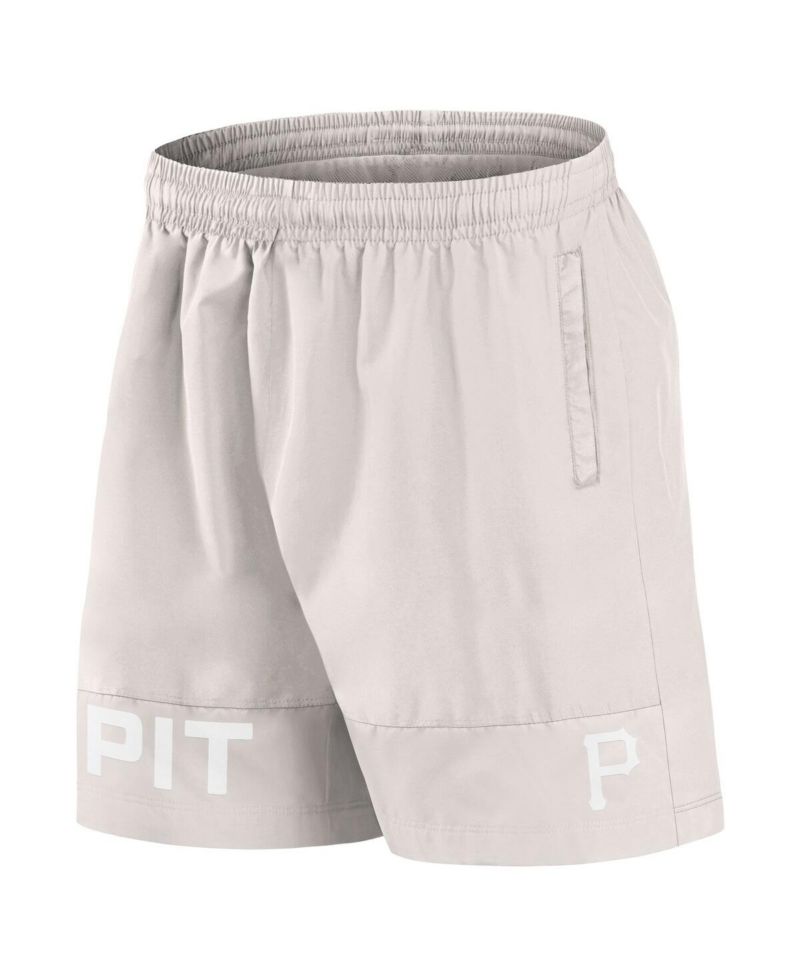 Men's Cream Pittsburgh Pirates Elements Swim Shorts