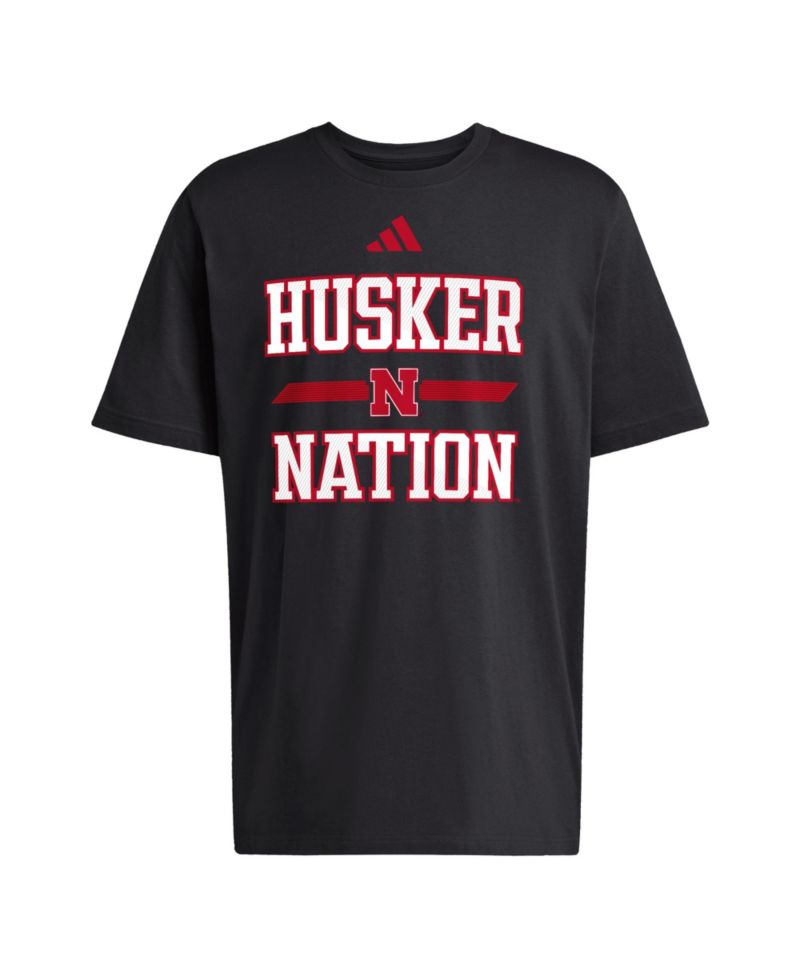 Men's Black Nebraska Huskers Our Red Burns Brighter T-Shirt