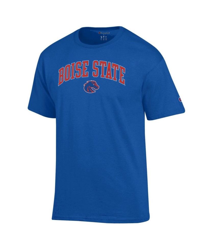 Men's Royal Boise State Broncos Arch Over Logo T-Shirt