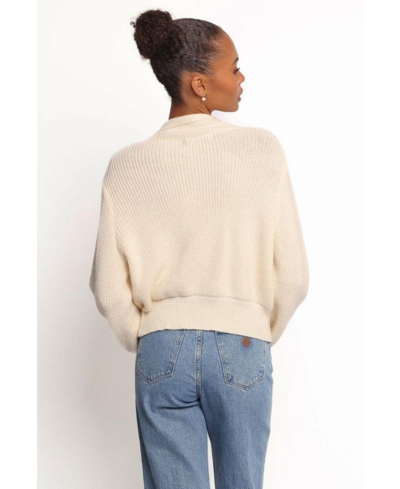 Women's Kourtney Zip Cardigan - Cream