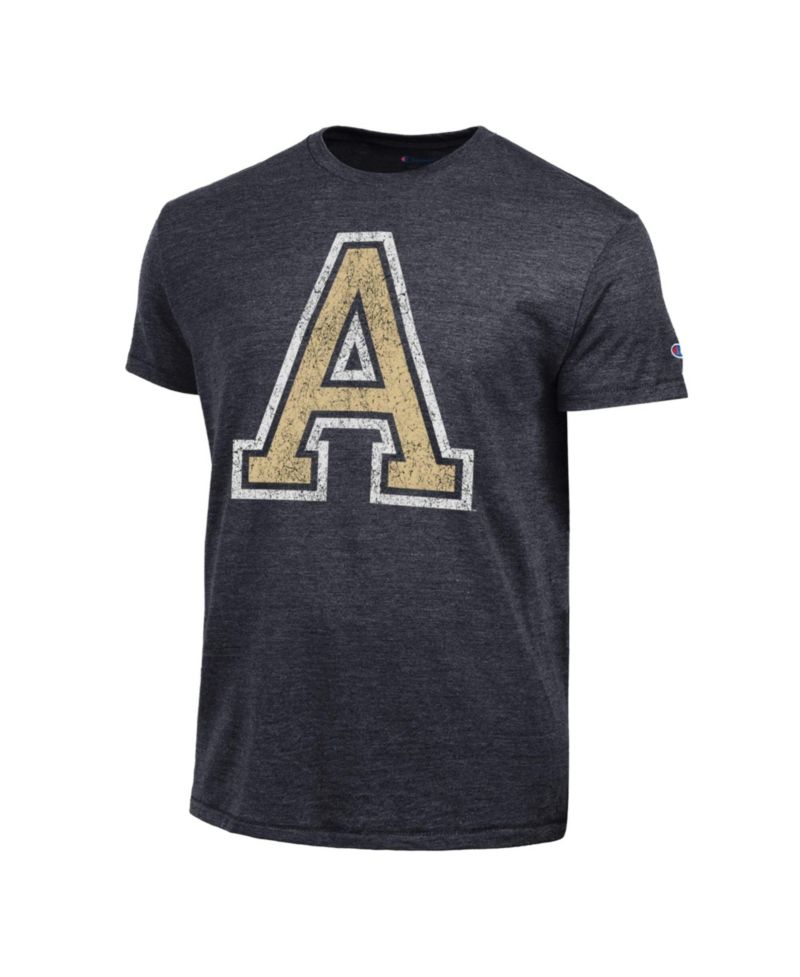Men's Black Army Black Knights Vintage Triumph Tri-Blend T-Shirt