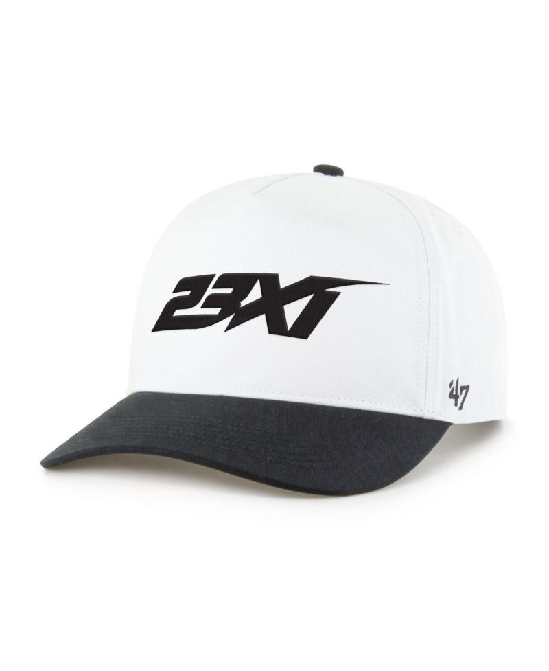Men's White/Black 23XI Racing NASCAR Two-Tone Team Adjustable Hitch Hat