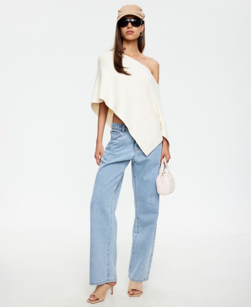 Women's Luminous Pull-On Asymmetric Poncho