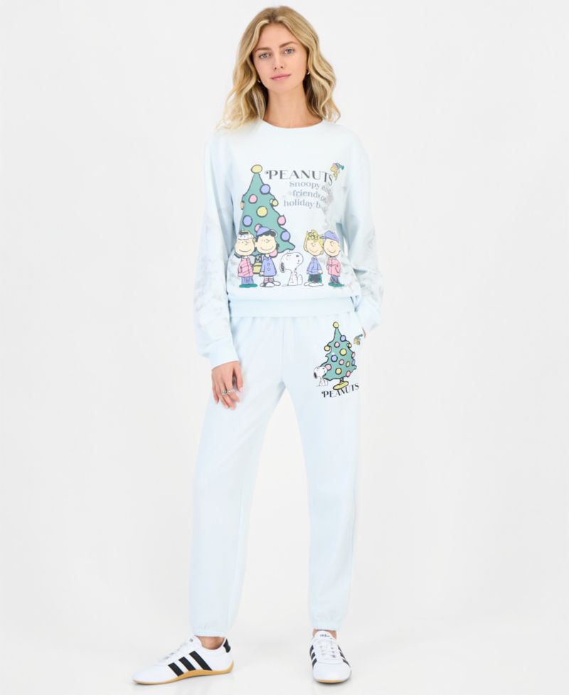 Juniors' Xmas Crew Holiday Graphic Sweatshirt
