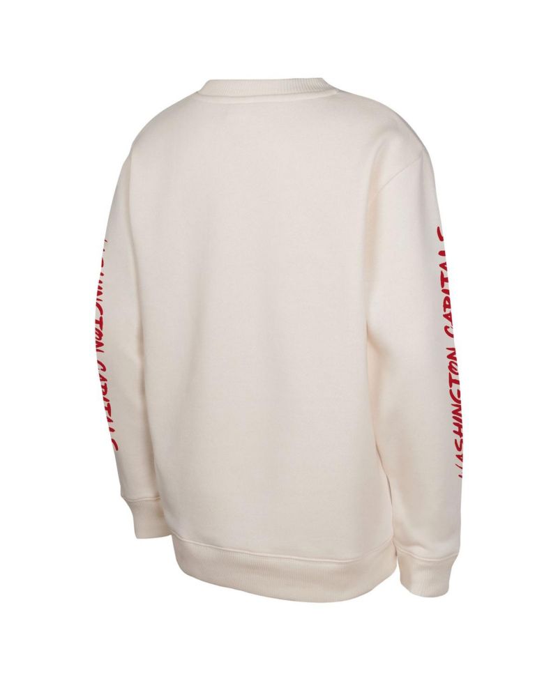 Big Boys and Girls Cream Washington Capitals Star Power Pullover Sweatshirt