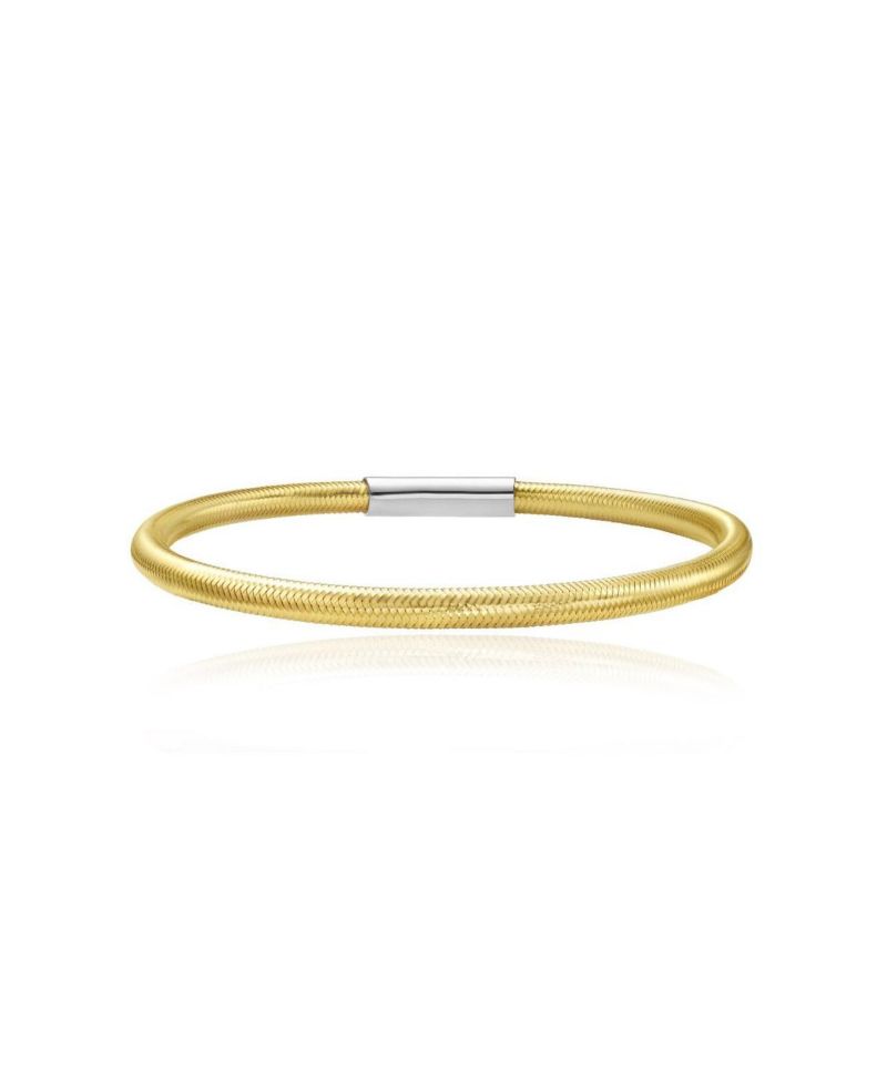 Classic Stretch Bangle 14K Gold-Plated