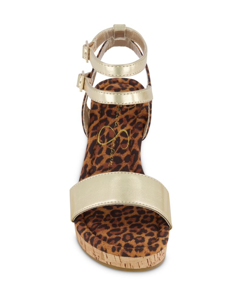 Little Girls Wedge Open Toe Sandals