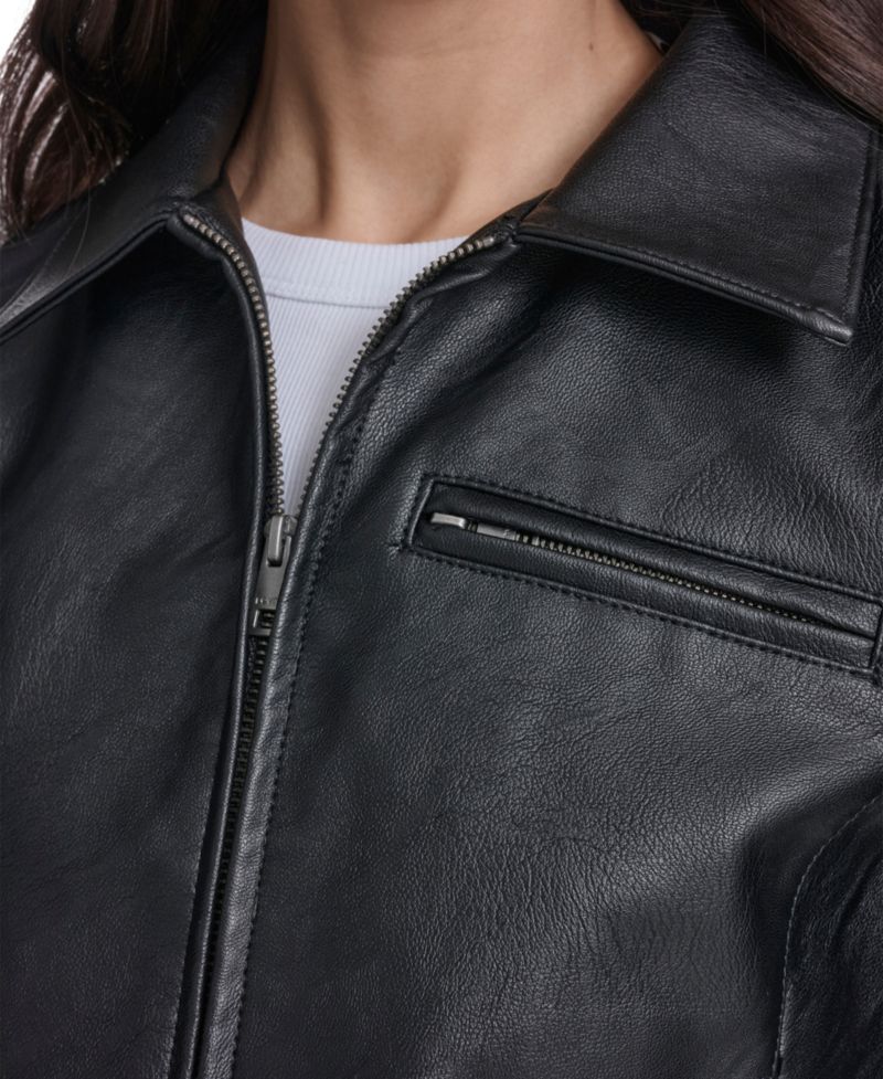 Women's Laydown Collar Zip-Front Jacket
