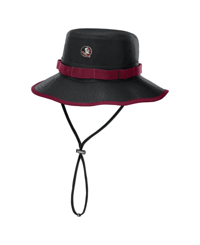 Men's Black Florida State Seminoles 2026 Sideline Apex Boonie Bucket Hat