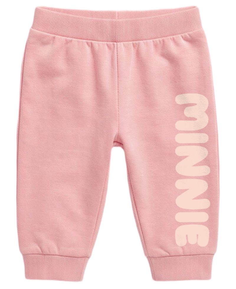 Baby Girls' Minnie Mouse Hooded Long-Sleeve Hoodie and Jogger Pants, 2-Piece Set