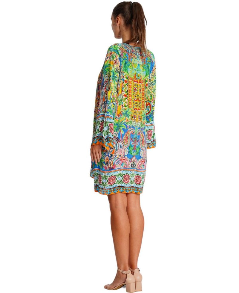 Women's Short Bell Sleeve Dress
