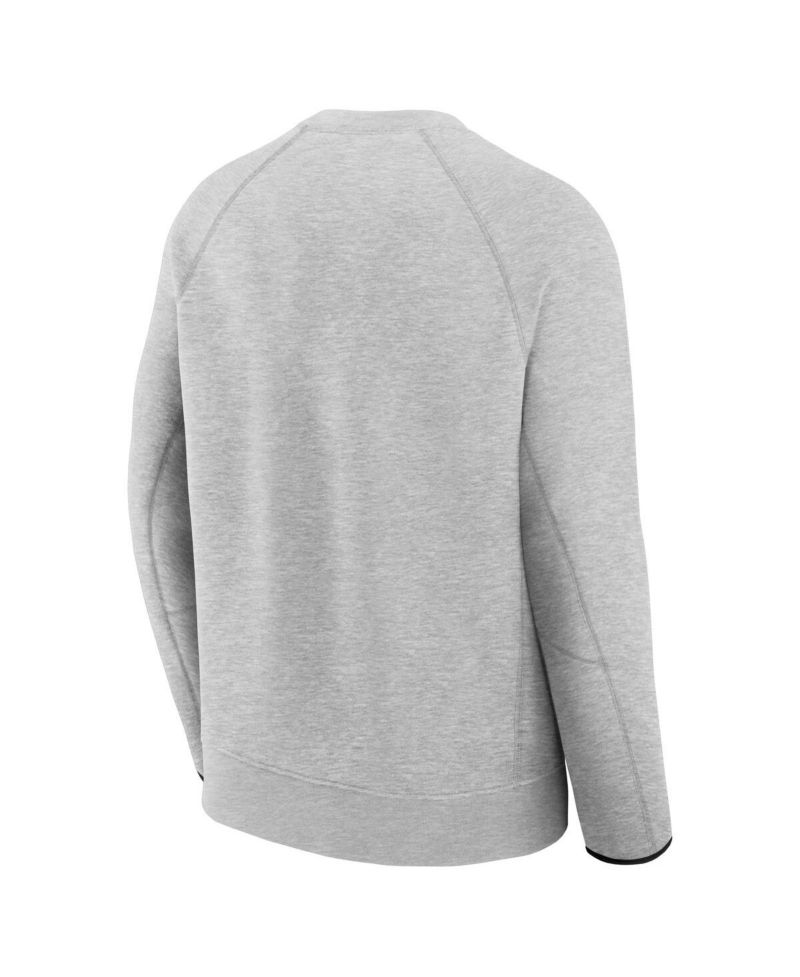 Men's Heather Gray Washington Commanders Tech Fleece Raglan Sweatshirt