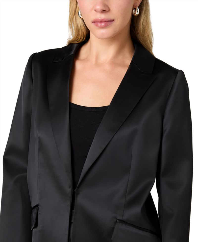Women's Maelys Stretch Long-Sleeve Satin Blazer