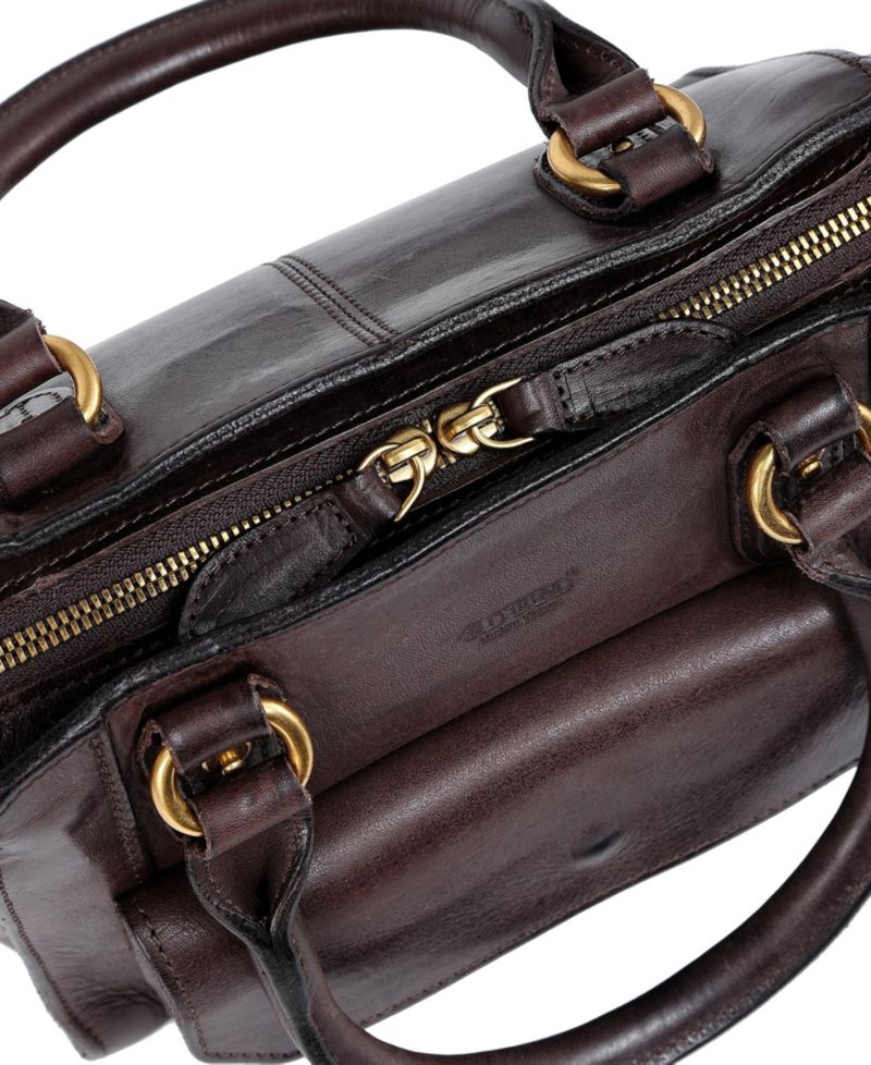 Pansy Small Leather Satchel Bag