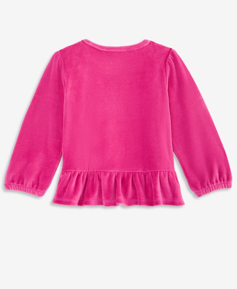 Toddler Girls' 2T-4T Mix & Match Long-Sleeve Mommy's Mini Velour Top
