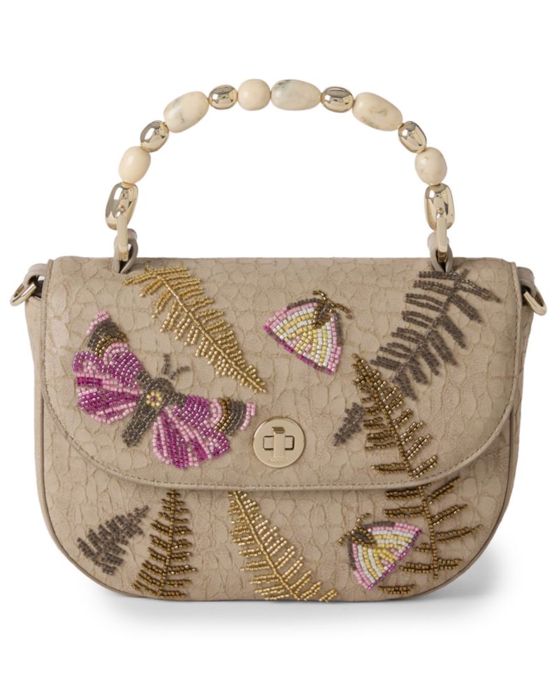 Portia Woodland Small Leather Crossbody Handbag