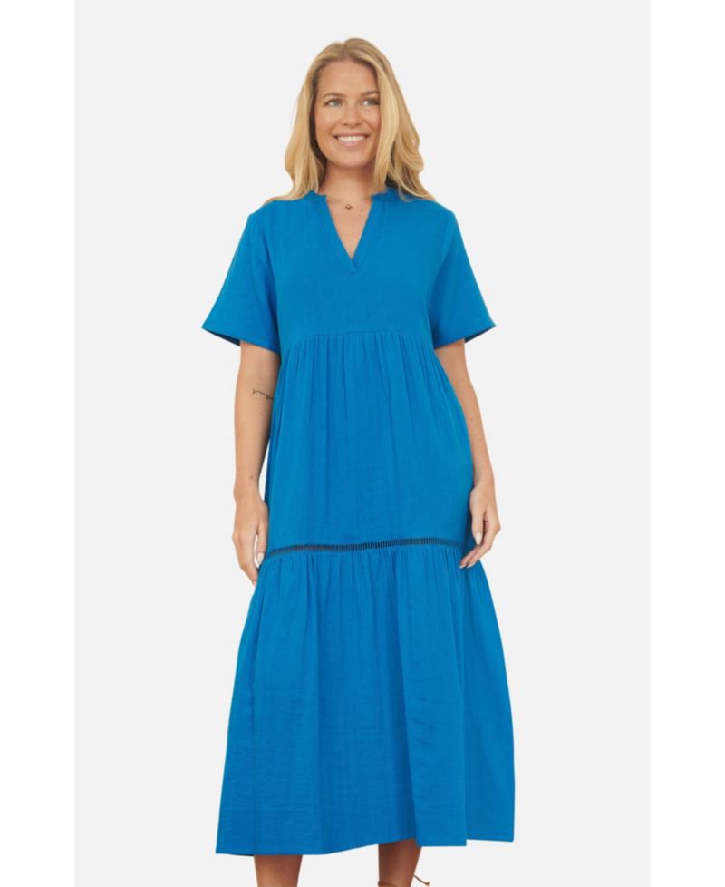 Women's Cotton Kaftan Midi Dress