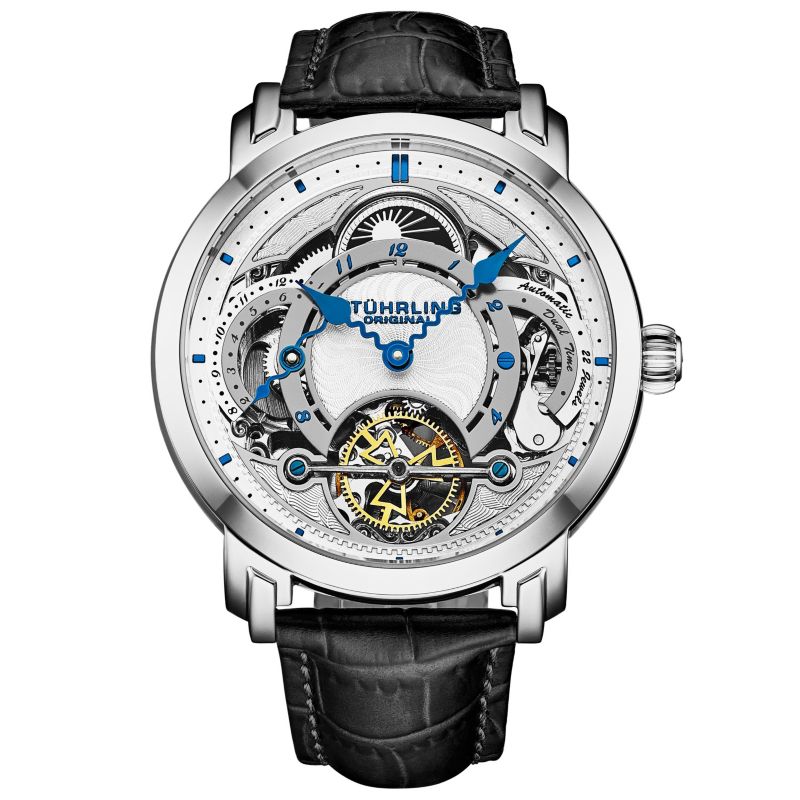 Celestial Timekeeper 1017.01 Dual Time Automatic 44mm Skeleton Watch