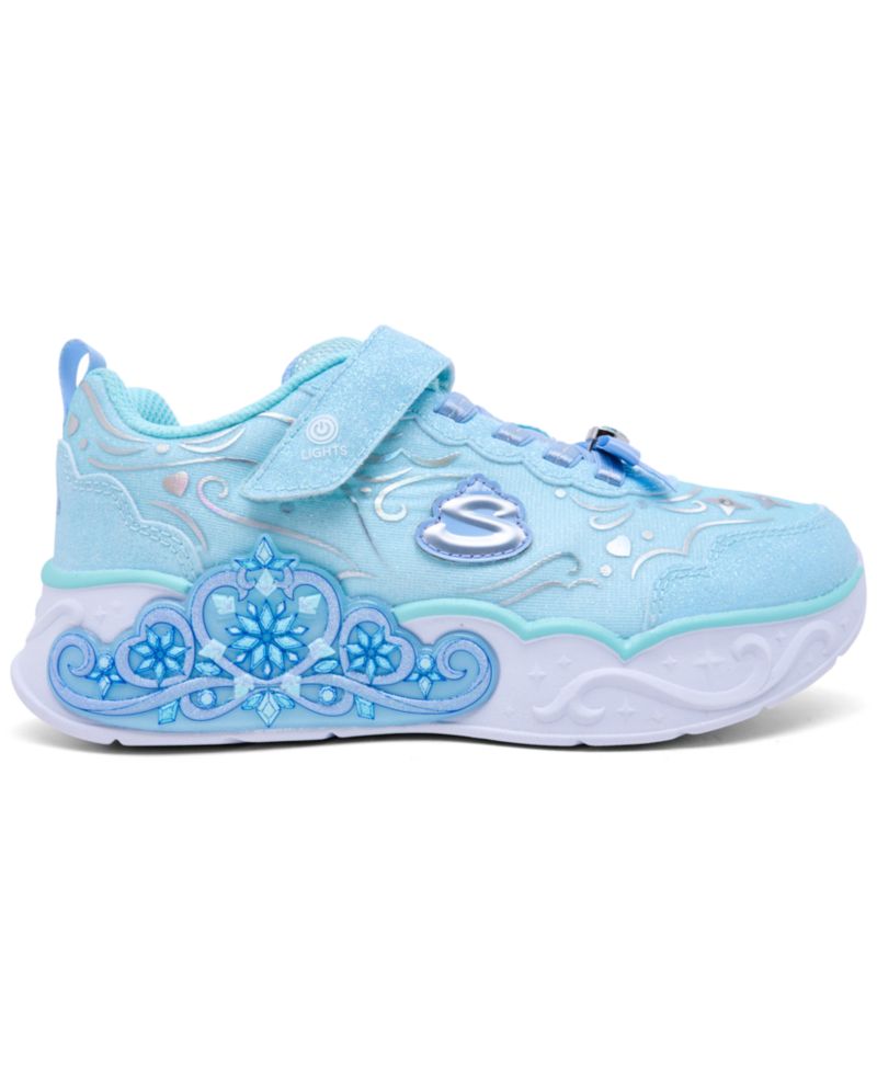 Little Girls' S Lights: Princess Steps Fastening Strap Light-Up Lifestyle Sneakers from Finish Line