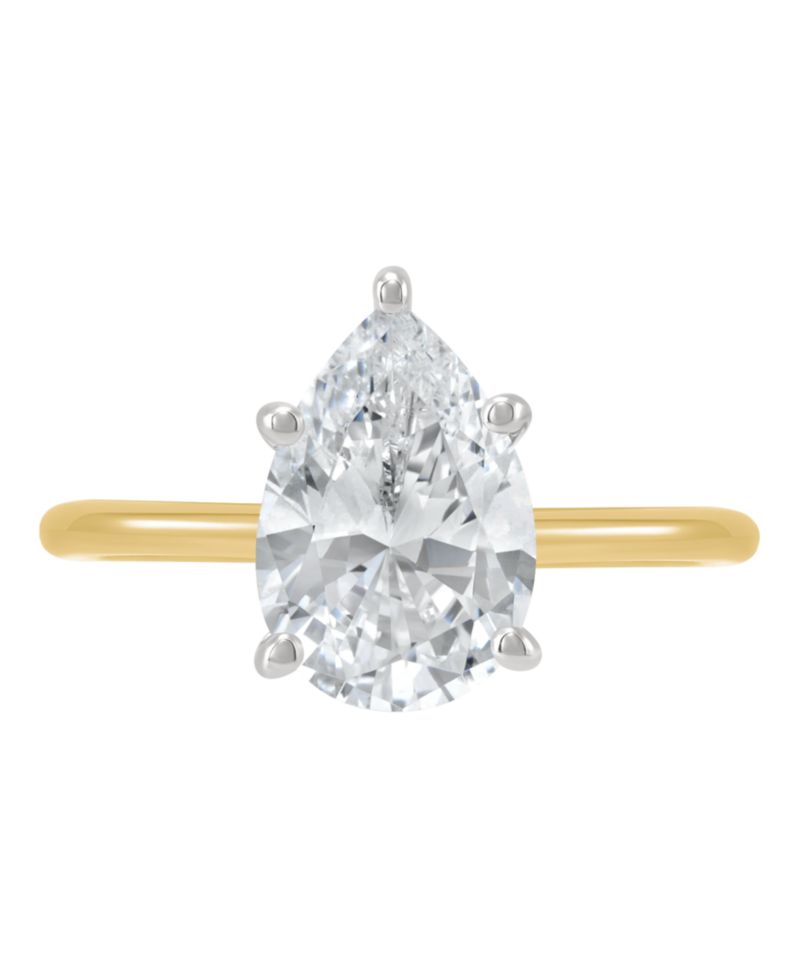 IGI Certified Lab Grown Diamond Solitaire Engagement Ring (2-1/2 ct. t.w.) in 14k White Gold or 14k Two Tone Gold