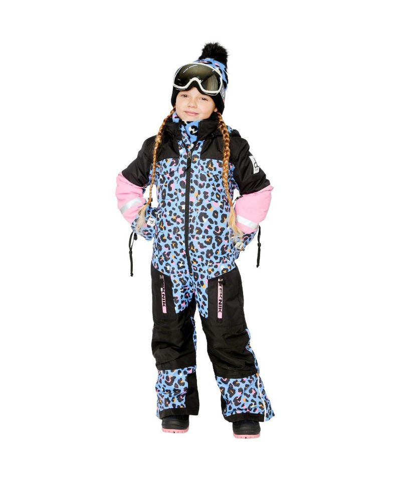 Little and Big Girl ( size 6 to 16 ) One Piece Teknik Leopard Print