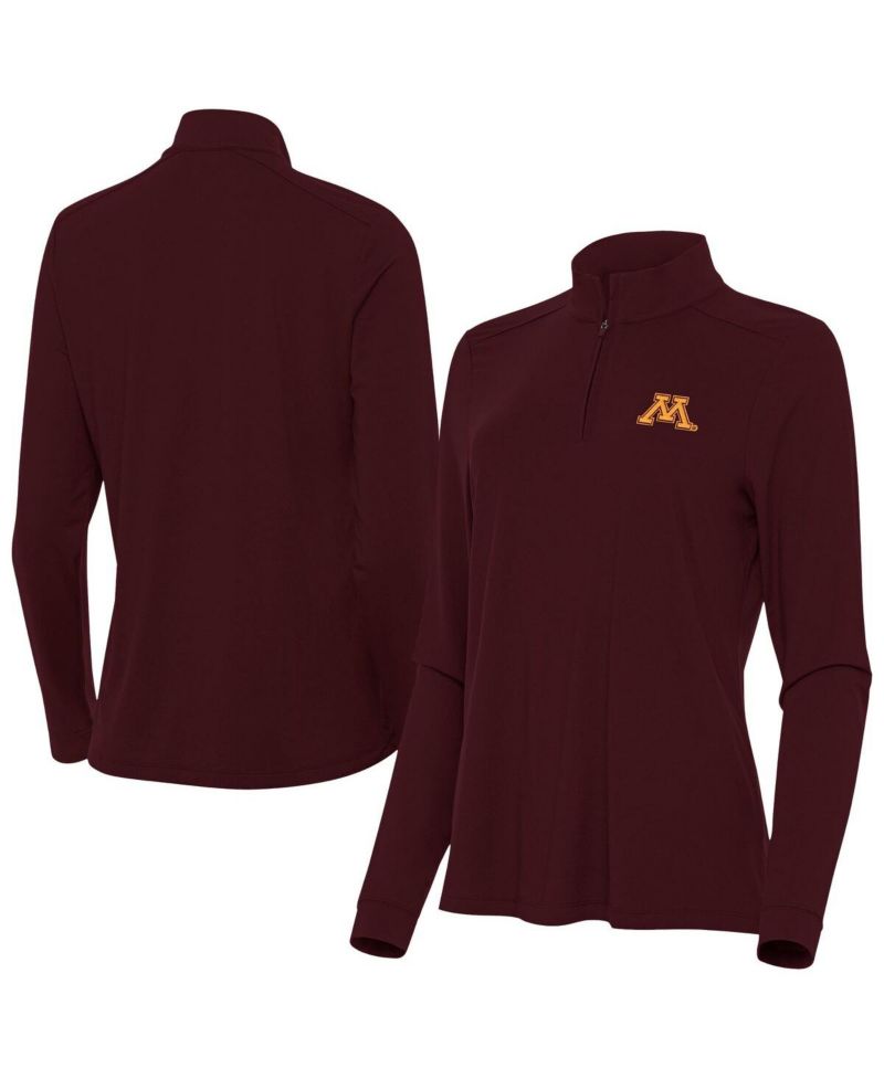Women's Maroon Minnesota Golden Gophers Intent Quarter-Zip