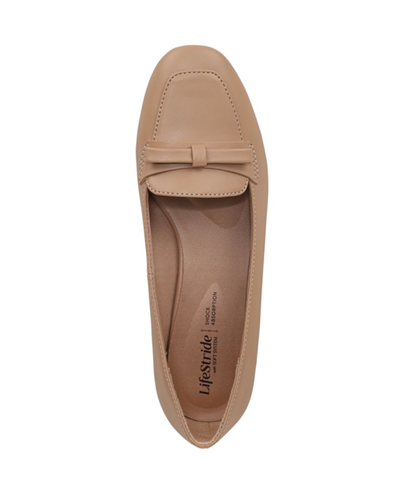 Women's Claudine Square Toe Block Heel Ballerina Flats