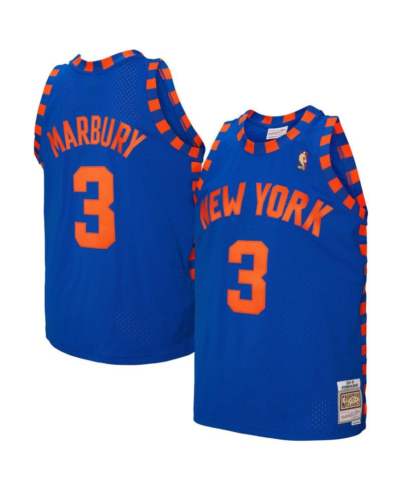 Men's Stephon Marbury Blue New York Knicks 2005/06 Hardwood Classics Swingman Jersey