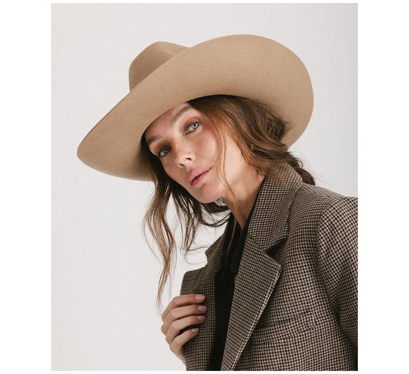 Lane Brick Top Western Hat