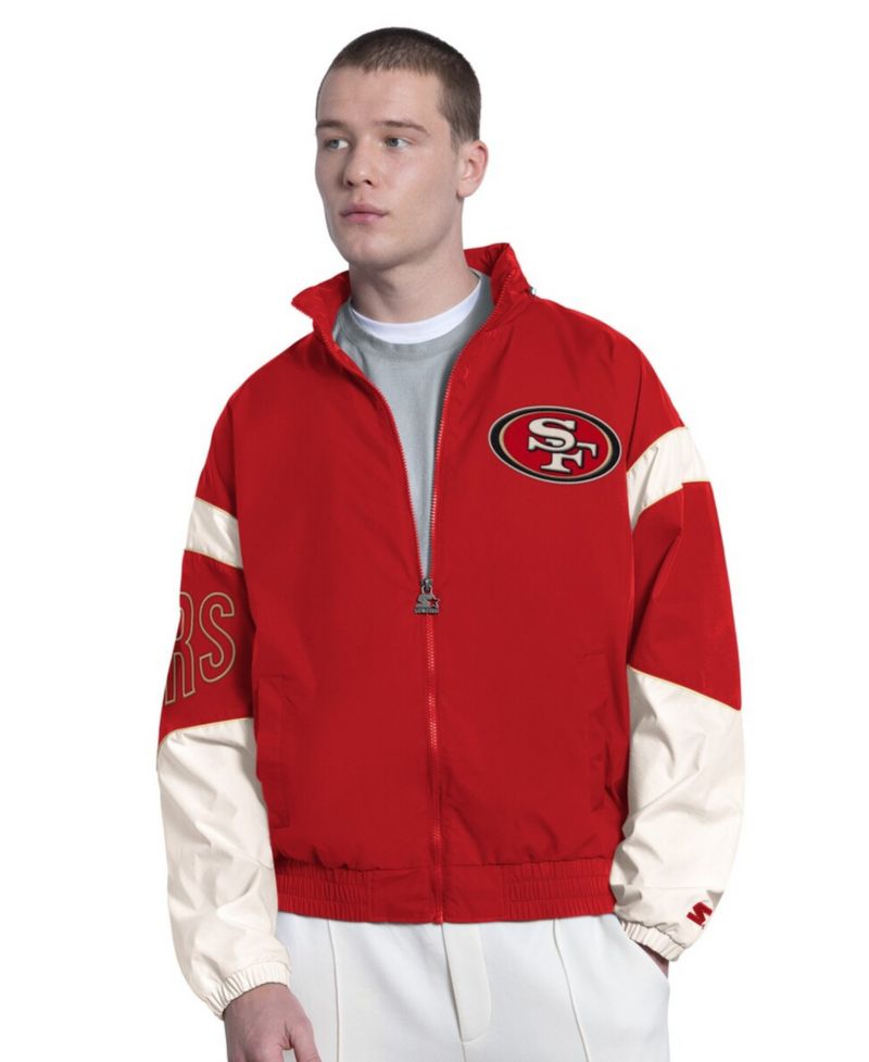 Men's Scarlet San Francisco 49ers The Gust Full-Zip Hoodie