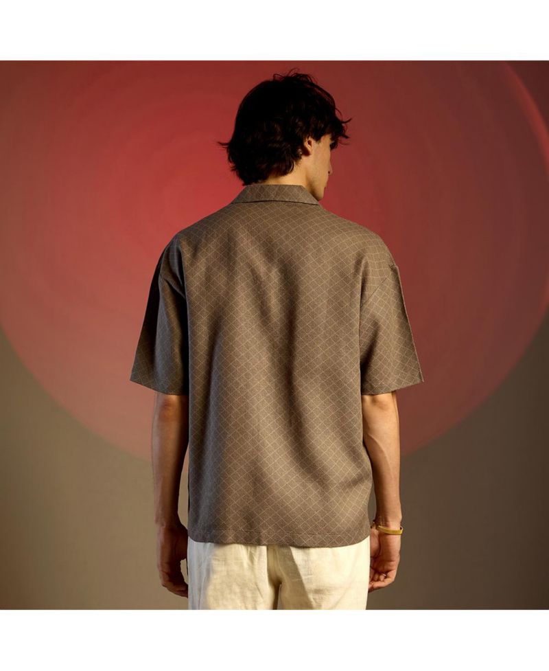 Quad-Lined Oversized Shirt