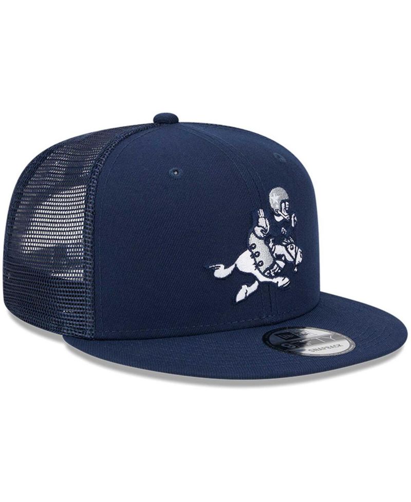 Men's Navy Dallas Cowboys Retro Joe Main Trucker 9FIFTY Snapback Hat