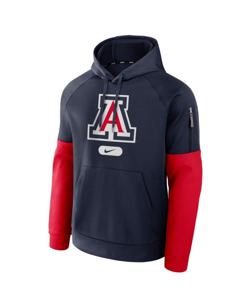 Men's Navy Arizona Wildcats Fitness Performance Pullover Hoodie
