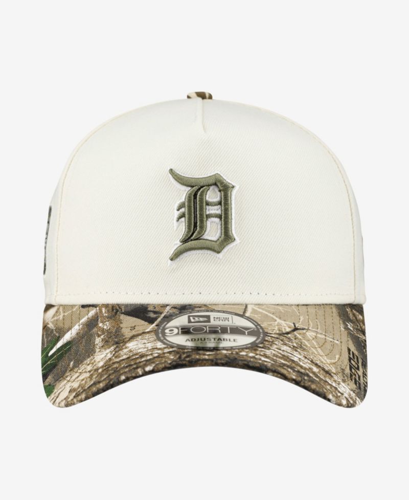 Men's Khaki/Realtree Camo Detroit Tigers 9FORTY A-Frame Adjustable Hat