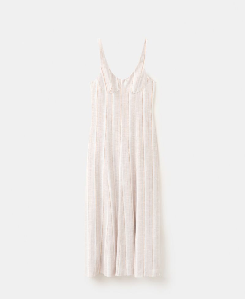 Women's Striped Linen Dress