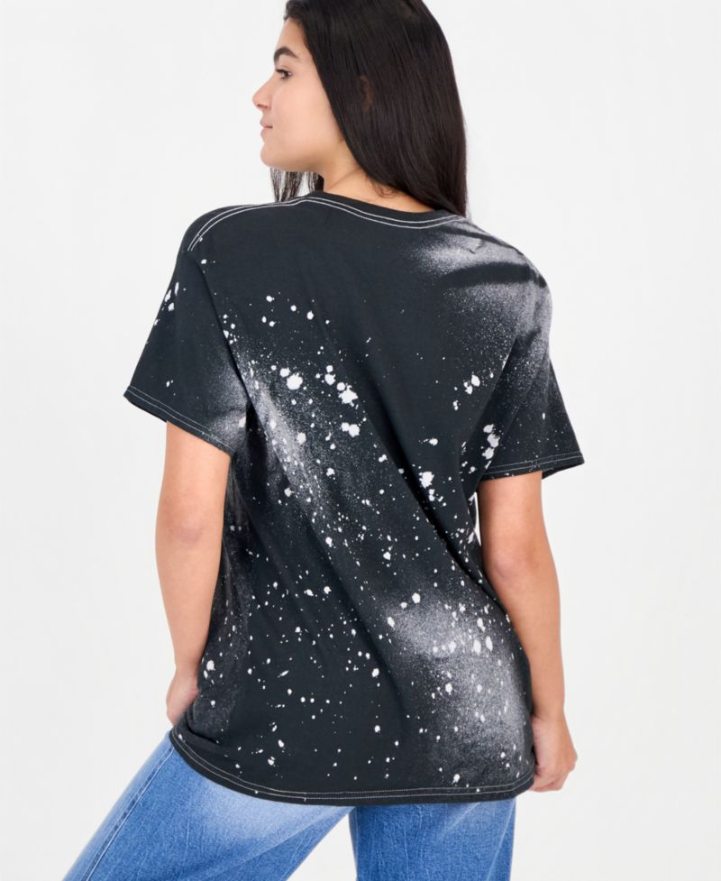 Juniors' Cotton Butterfly-Print T-Shirt