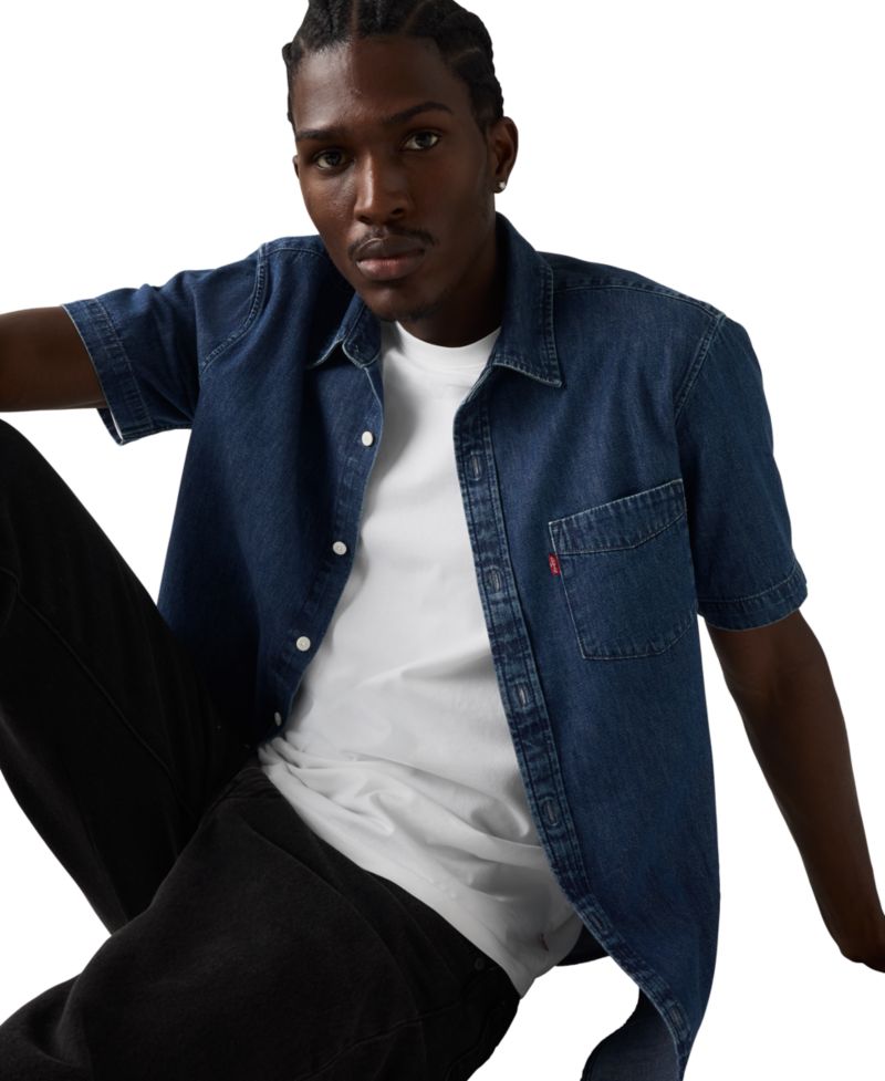Men's Classic Pocket Short-Sleeve Regular-Fit Shirt