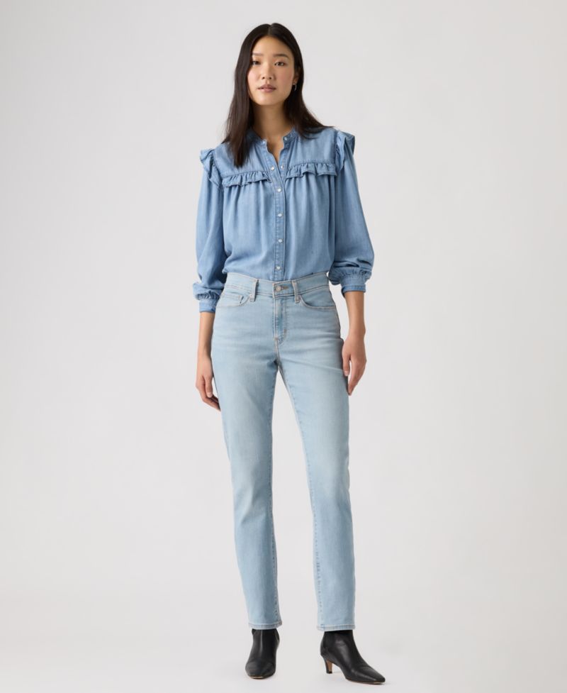 Women's Classic Mid-Rise Straight-Leg Jeans