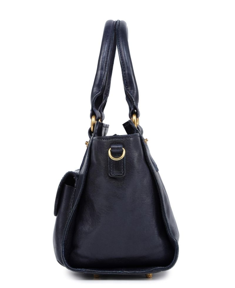 Pansy Small Leather Satchel Bag