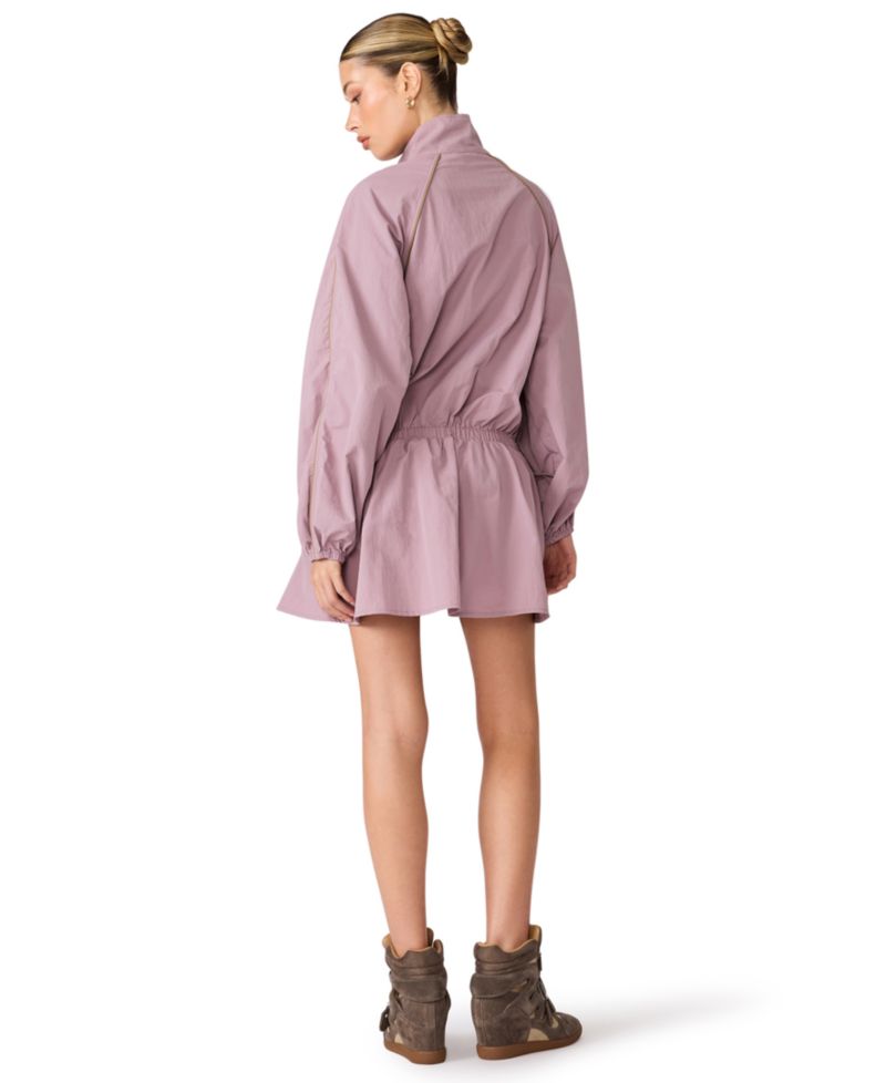 Women's Long-Sleeve Mock Neck Mini Dress