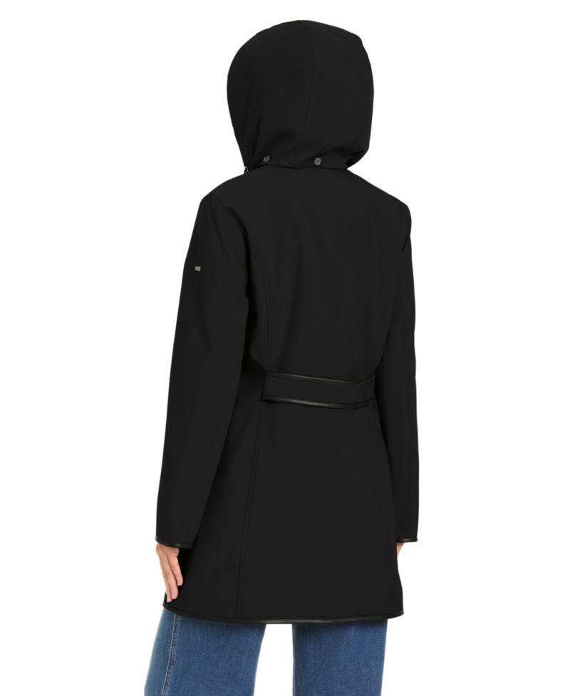 Women's Zip-Up Buttoned Softshell Coat