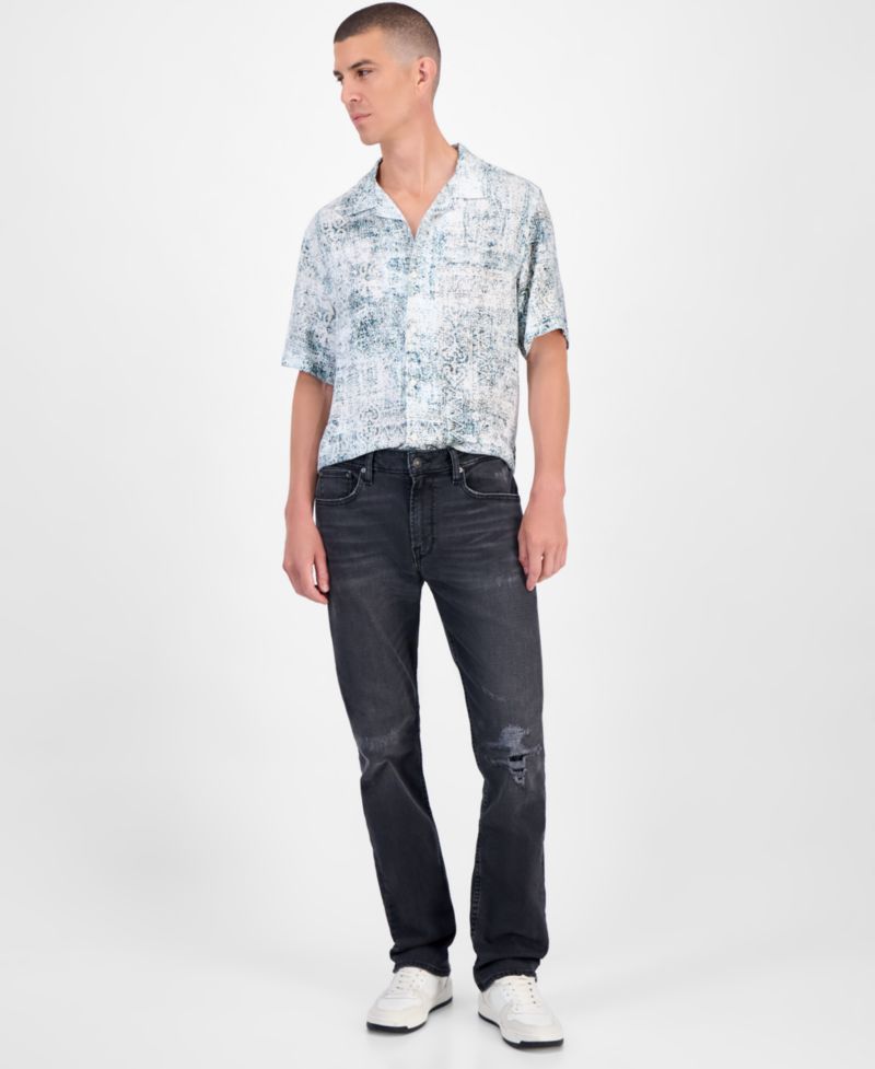 Mateo Regular Straight Fit Dark Wash Jeans