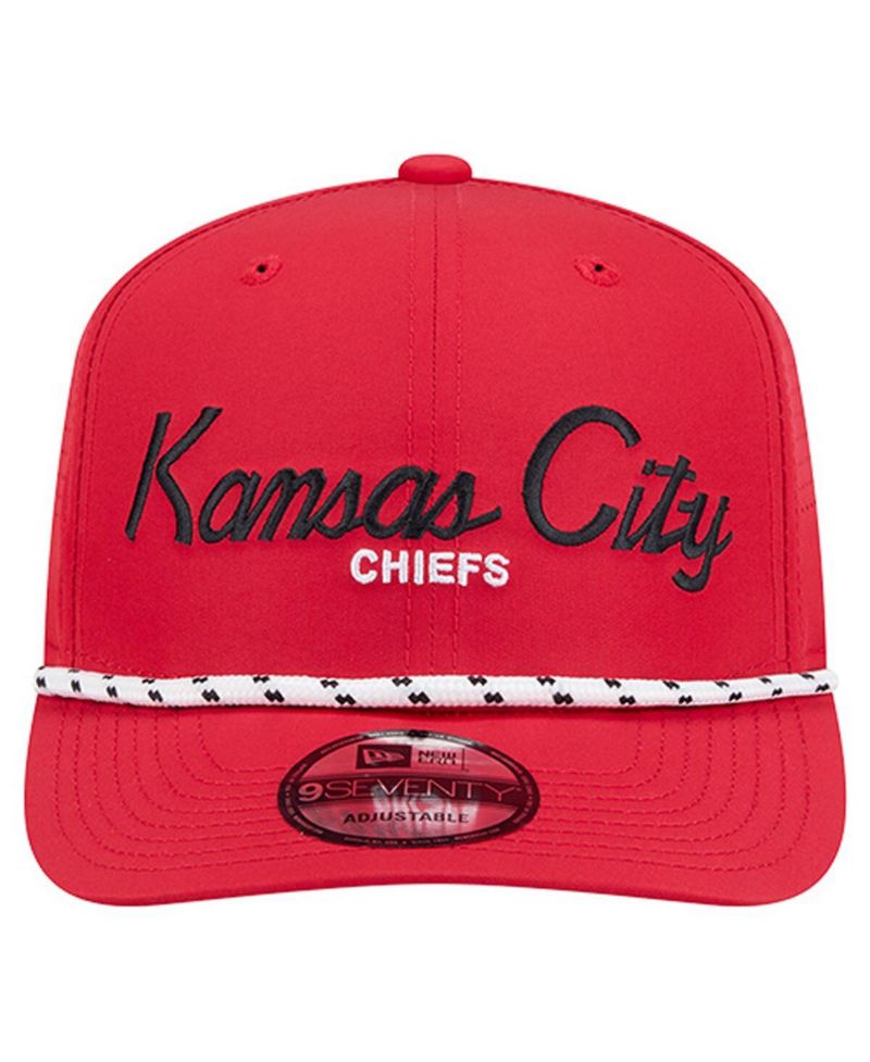 Men's Red Kansas City Chiefs Script 9SEVENTY Adjustable Hat