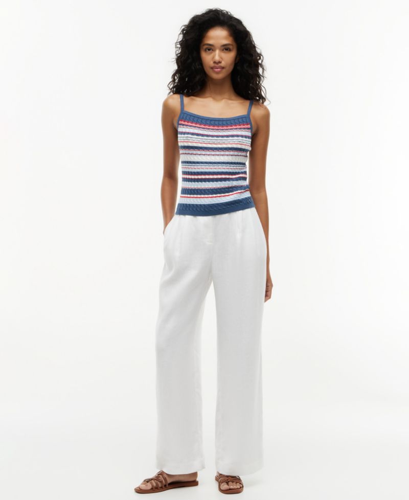Women's Cotton Cable Strap Top