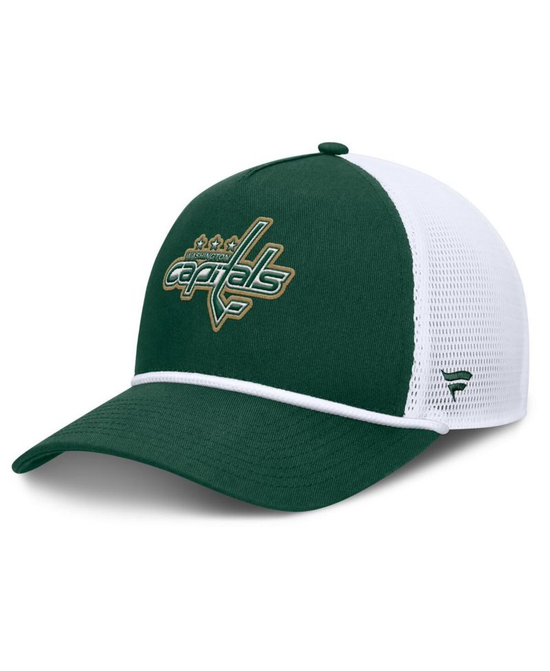 Men's Green/White Washington Capitals Bermuda A-Frame Adjustable Hat