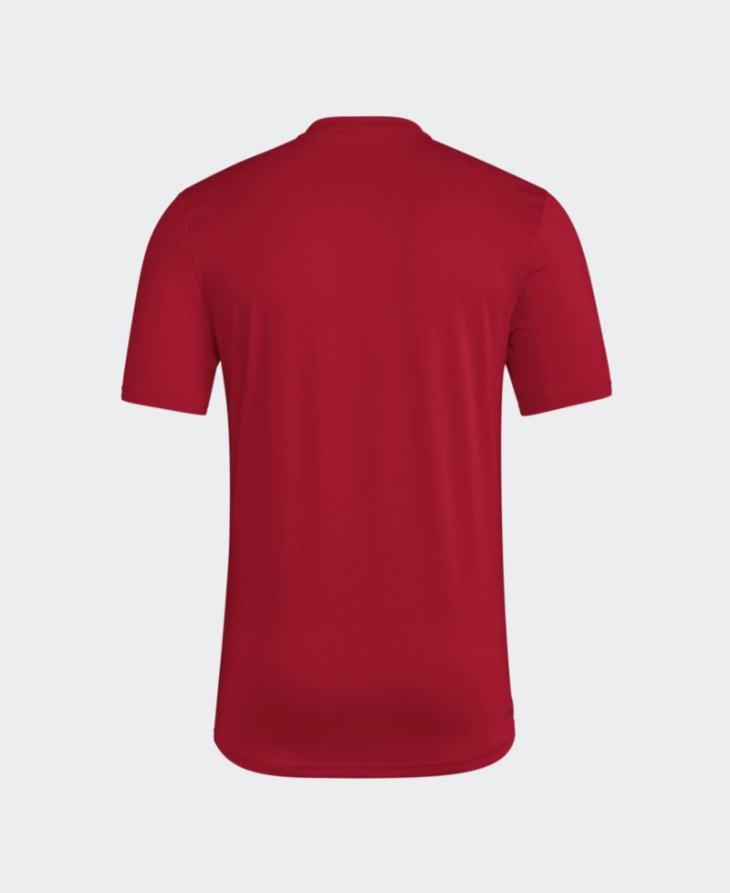 Men's Scarlet Nebraska Huskers Locker Slogan Football Pre-Game T-Shirt