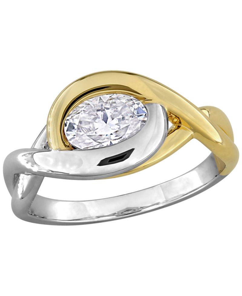 Lab-Grown Moissanite (1 ct. t.w.) Ring in Sterling Silver