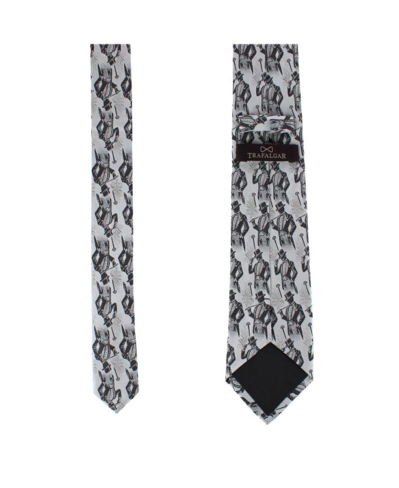Men's Ambrose Dapper Night Silk Novely Necktie
